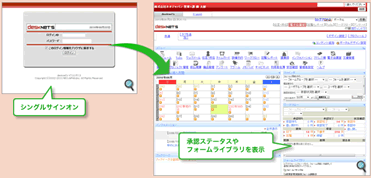 承認待ちガジェット表示