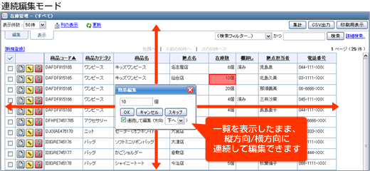 連続編集モード