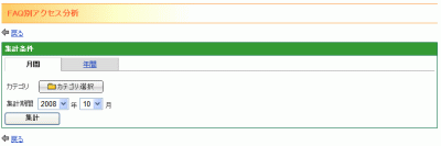 FAQ別アクセス分析