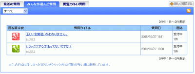 みんなが選んだ質問一覧