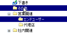 フォルダーの移動