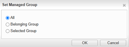 Manage Group Setting Window