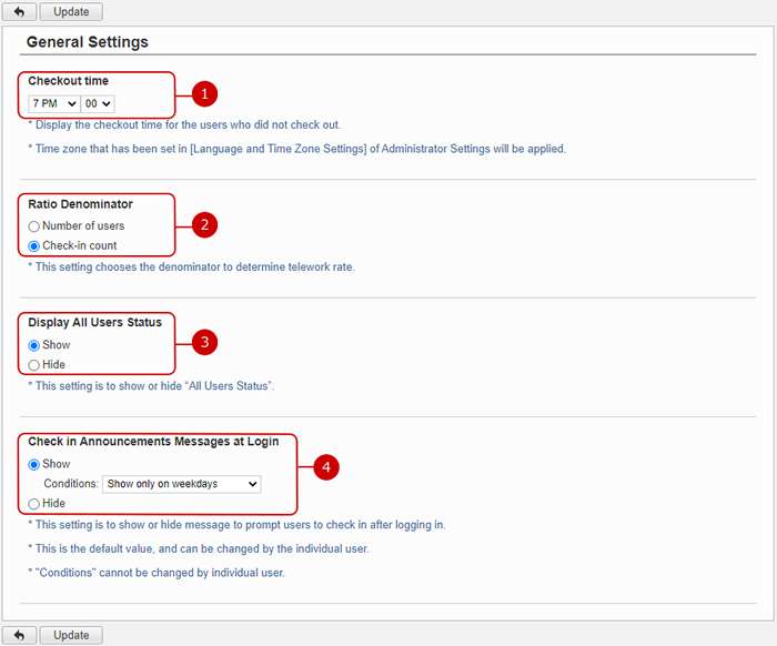 To Setup General Settings