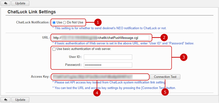 To Setup ChatLuck Link Settings