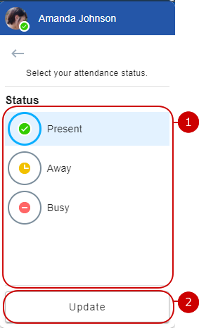 Updating Status