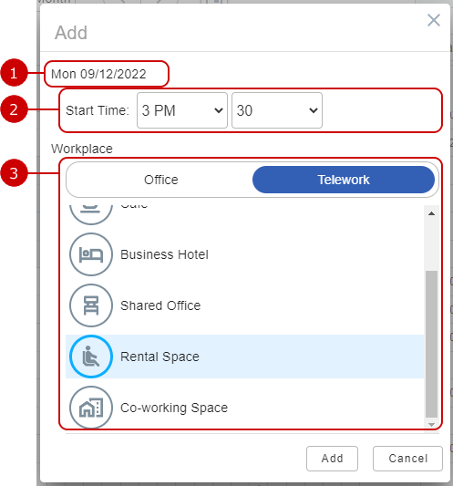 Add Work Plan Dialog