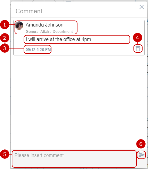 Comment Dialog
