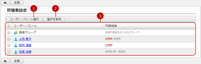 機能管理者を設定する