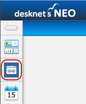 desknet's NEOのパレットメニューにChatLuckが表示