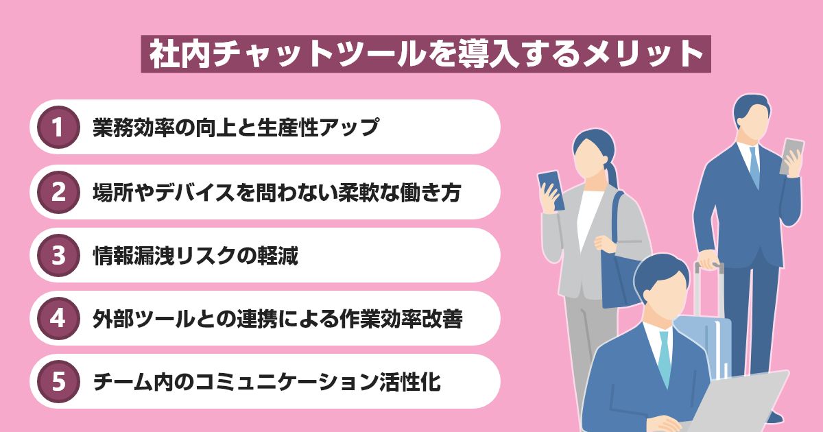 社内チャットツールを導入するメリット