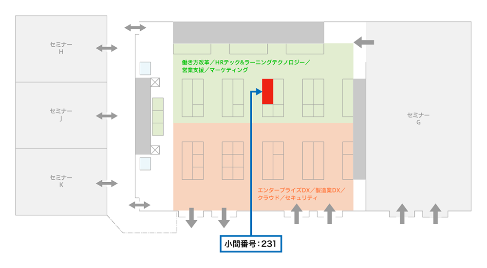 ネオジャパン出展位置