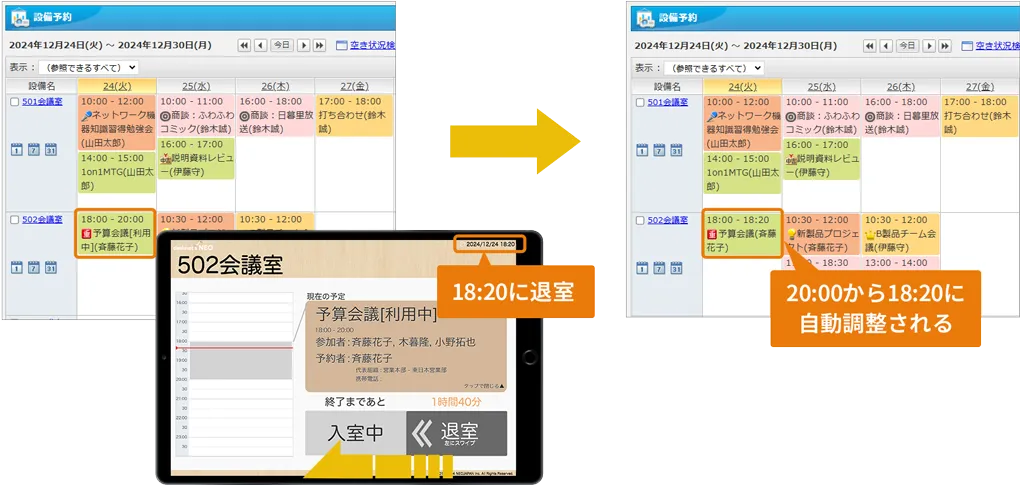 予約の自動調整で設備の稼働率が上がる