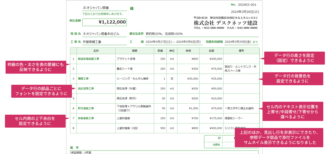 表部品・参照データ部品：デザインの柔軟性を向上