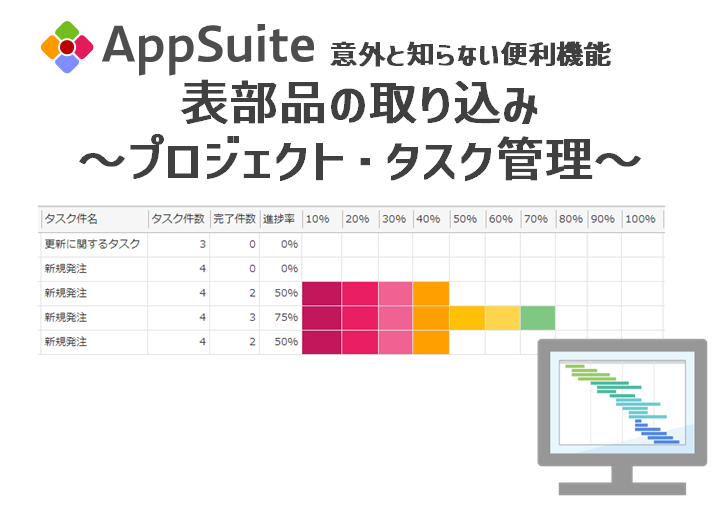 表部品の取り込み