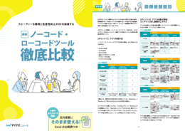 最新ノーコード・ローコードツール徹底比較