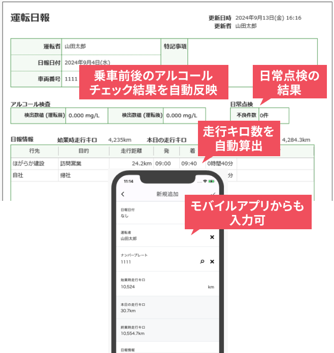 日常点検アプリ