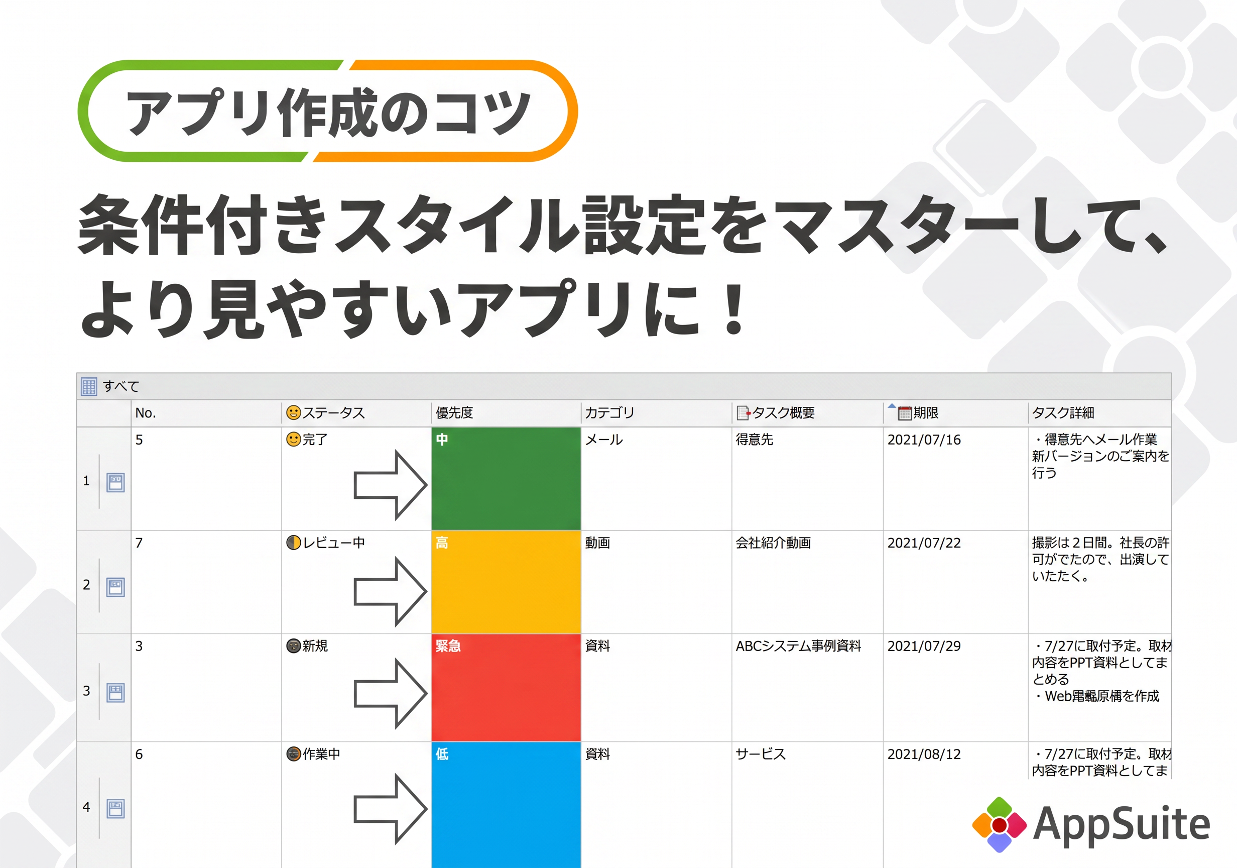 【アプリ作成のコツ】条件付きスタイル設定をマスターして、より見やすいアプリに！