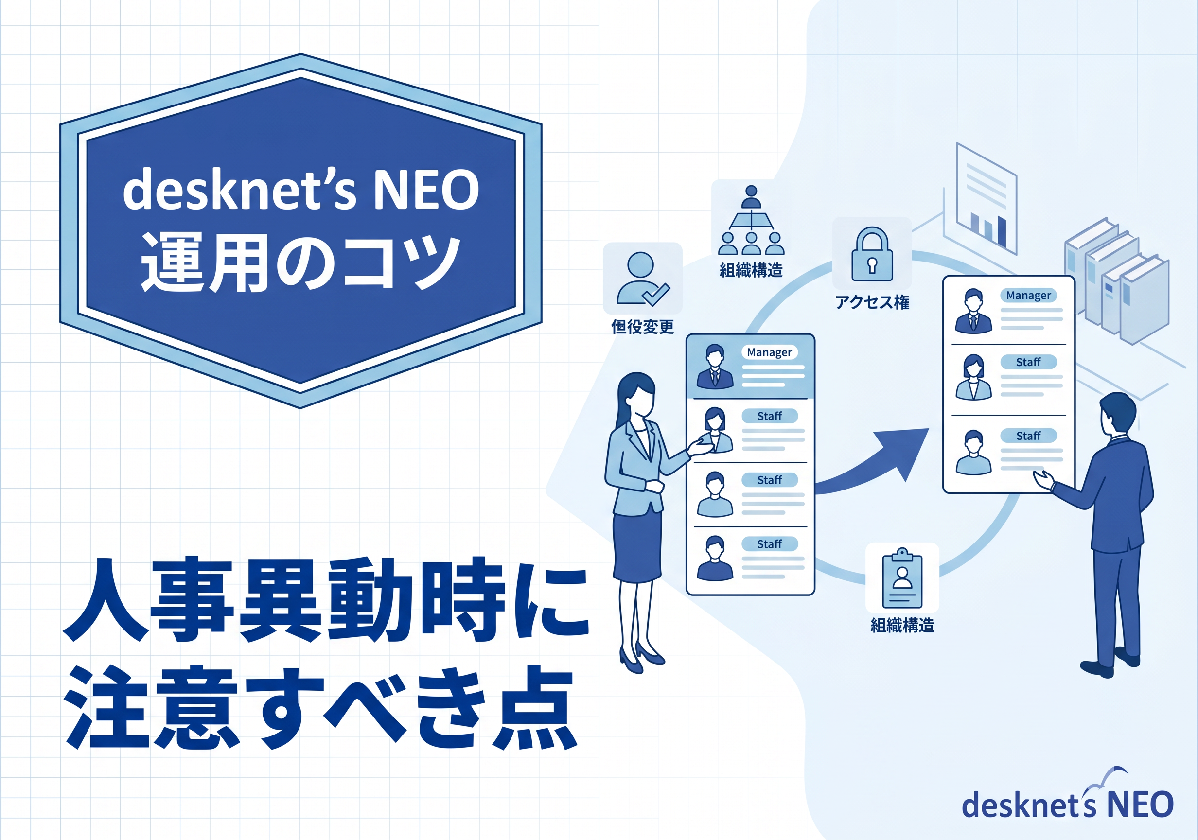 【desknet’s NEO 運用のコツ】人事異動時に注意すべき点