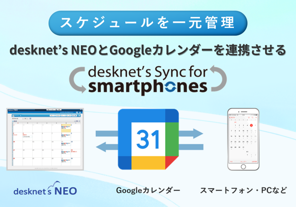 desknet’s NEOとGoogleカレンダーを連携させる「Sync for smartphones」