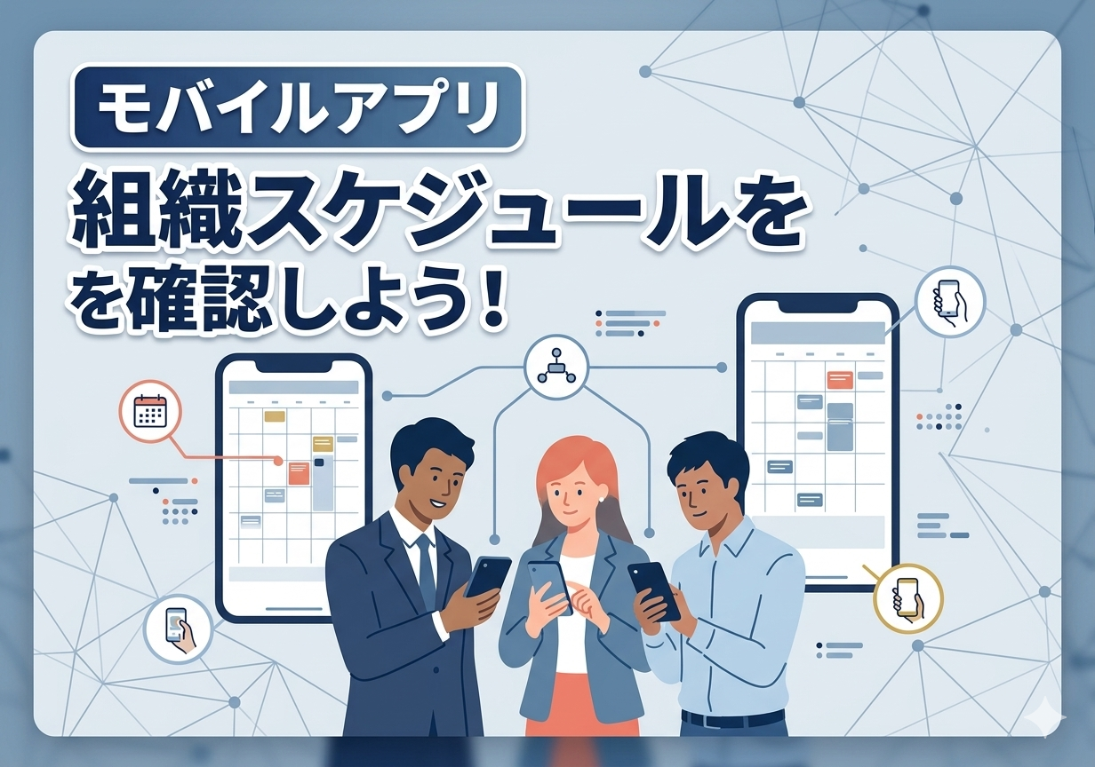 【モバイルアプリ】組織スケジュールを確認しよう！