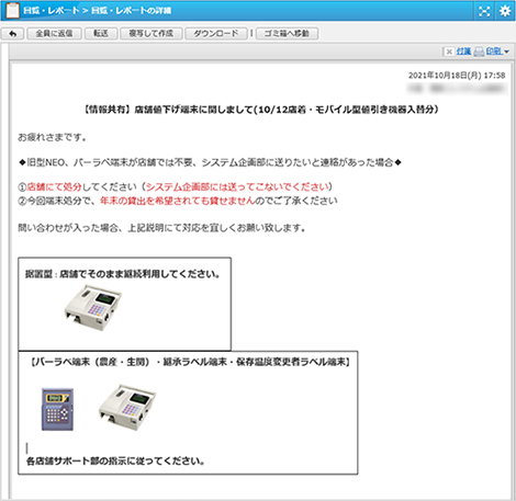 見るべき情報や迅速に確認すべき重要情報はすべて[回覧・レポート]に集約