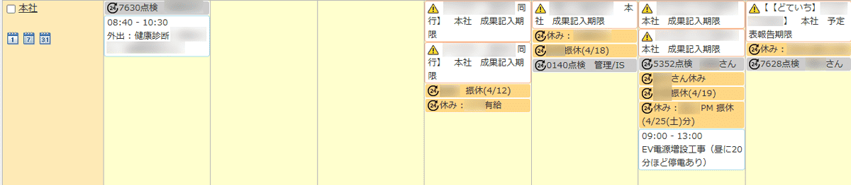 同行後の成果記入を忘れないように、desknet’s NEOのスケジュールに入力期限を自動登録