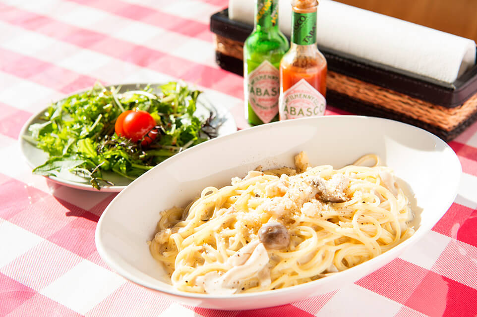 ピザの他にはパスタがおすすめ