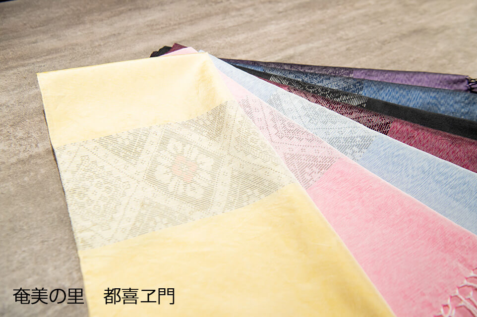 大島紬のストール