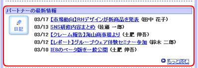 友人の最新情報(日記)