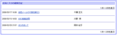 最新日記一覧