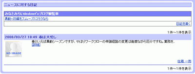 ニュースに対する日記一覧