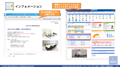 desknet's NEO×Microsoft 365 グループウェアの「共存」で実現する業務効率化 3ページ目