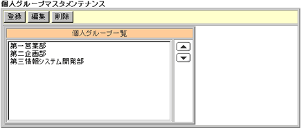 個人グループ一覧
